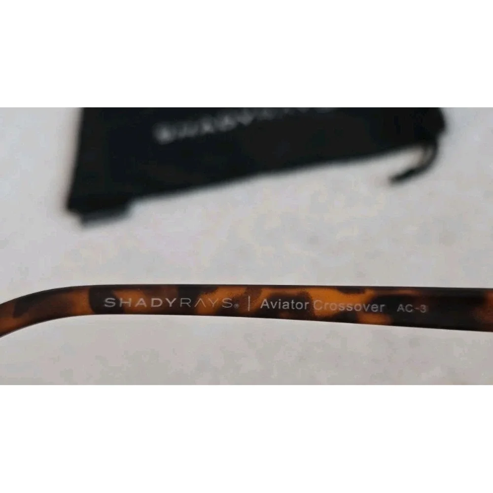 Shady Rays Crossover-amber Tortoise Tortoise Ac-3 Polarized Sunglasses 60-12-141